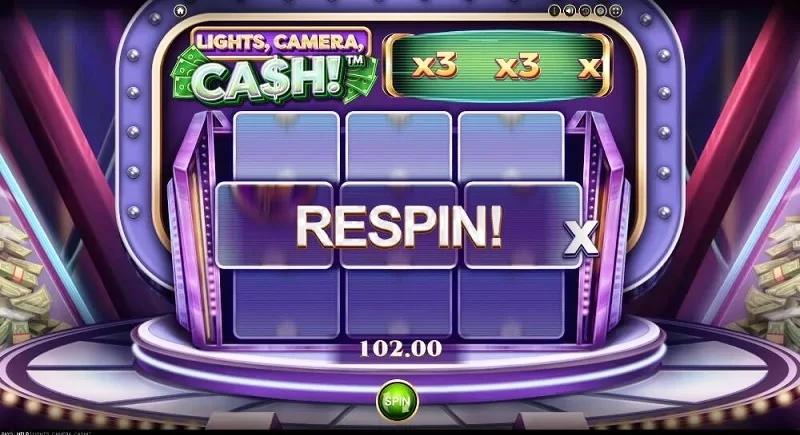 Winning combinations earn respins to potentially unlock all three paylines.