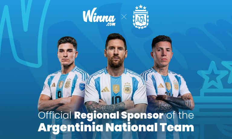 Winna.com Named Official Regional Sponsor of the Argentina National Football Team