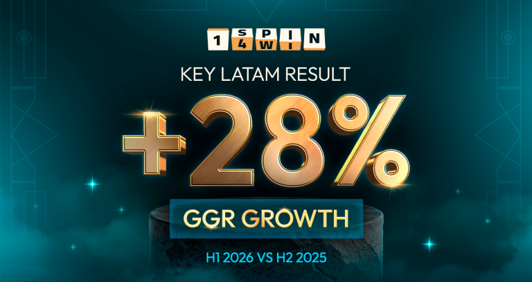 1spin4win records strong H1 2026 performance in LatAm with a 28% year-of-year GGR growth