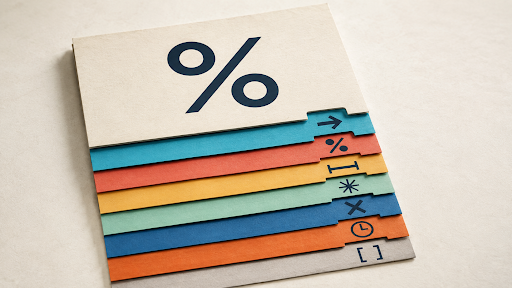 Layered welcome offer terms graphic