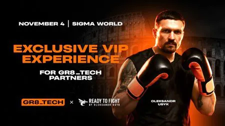 Oleksandr Usyk will join GR8_TECH for a private partner experience at SiGMA World 2026 in Rome Oleksandr Usyk to Join GR8_TECH at SiGMA World 2026 in Rome