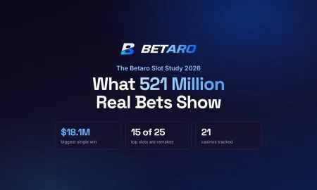 Betaro Releases Free 2026 Slot Study Built on 521 Million Real-Money Bets Betaro's 2026 Slot Study examines 521 million real bets across 21 casinos, highlighting an $18.1 million single-spin win