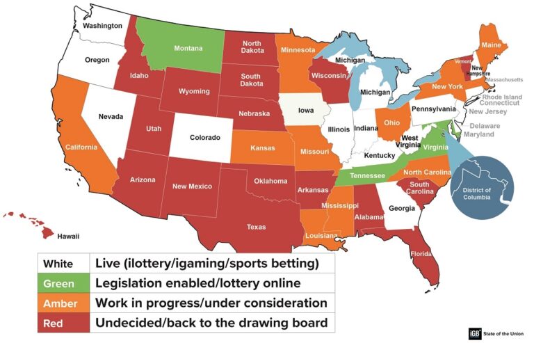 states who have legalized online sports betting