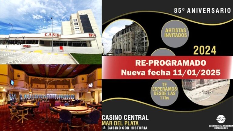 Argentina: El Casino Central de Mar del Plata se prepara para un gran festejo por su 85º aniversario