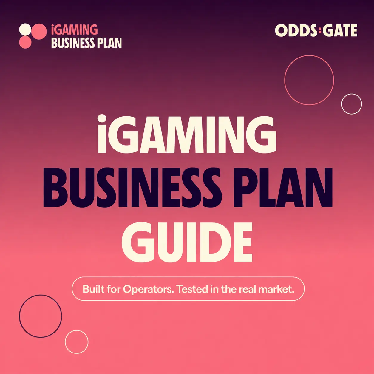 Odds:Gate igaming businness plan guide
